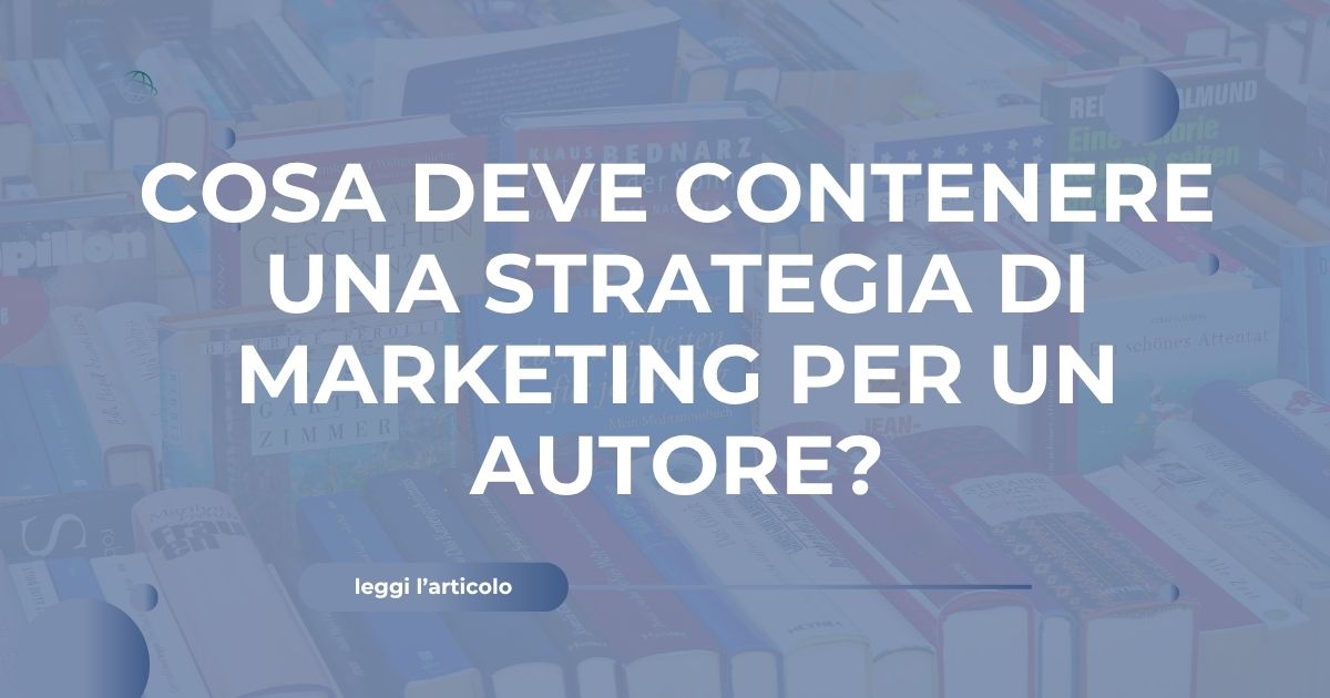 strategia di marketing per un autore